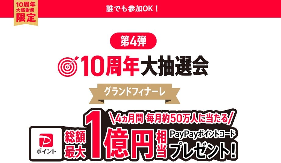 10周年大抽選会第4弾