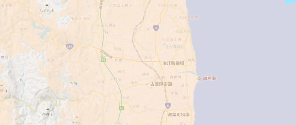 福島県浪江町サービスマップ