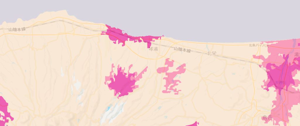 鳥取県琴浦町サービスマップ